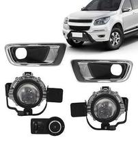 Kit Farol de Milha Auxiliar GM S-10 2012-2016 Botão Original TG 0204012 Tiger Auto Kit Farol de Milha Auxiliar GM S-10 2012-2016 Botão Original TG 0204012 Tiger Auto