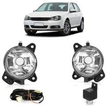 Kit Farol de Milha Auxiliar Golf 2008 A 2012 Lisa Vidro Botão Universal Kit Farol de Milha Auxiliar Golf 2008 A 2012 Lisa Vidro Botão Universal