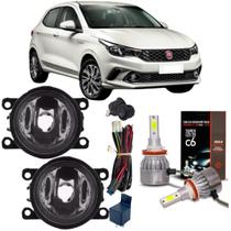 Kit farol de milha auxiliar neblina fiat argo 2017 2018 2019 2020 2021 2022 acr + super led