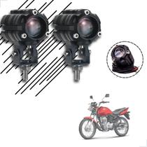 Kit Farol de Milha Auxiliar Neblina Led 10w 12v 24v CG 125 Fan