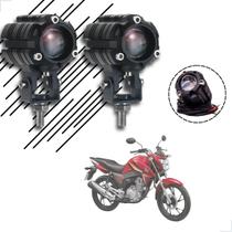 Kit Farol de Milha Auxiliar Neblina Led 10w 12v 24v CG 160 Titan