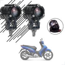 Kit Farol de Milha Auxiliar Neblina Led 10w 12v 24v Honda Biz