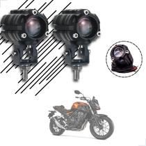 Kit Farol de Milha Auxiliar Neblina Led 10W 12v 24v Honda CB500F Kit Farol de Milha Auxiliar Neblina Led 10W 12v 24v Honda CB500F