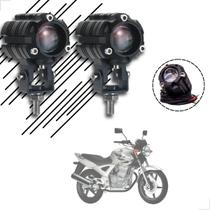 Kit Farol de Milha Auxiliar Neblina Led 10w 12v 24v Honda CBX 250 Twister