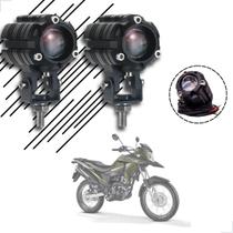 Kit Farol de Milha Auxiliar Neblina Led 10w 12v 24v Honda XRE 190 Kit Farol de Milha Auxiliar Neblina Led 10w 12v 24v Honda XRE 190