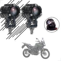 Kit Farol de Milha Auxiliar Neblina Led 10w 12v 24v Kawasaki Versys 300