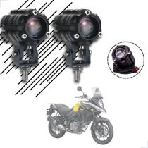 Kit Farol de Milha Auxiliar Neblina Led 10w 12v 24v Suzuki Dl 1000 V-Strom
