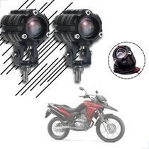 Kit Farol de Milha Auxiliar Neblina Led 10w 12v 24v XRE 300 ABS