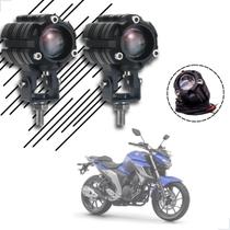 Kit Farol de Milha Auxiliar Neblina Led 10w 12v 24v Yamaha Fazer 250