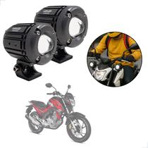 Kit Farol de Milha Auxiliar Neblina Led 30w 12v 24v Honda CBX 250 Twister 2001 2002 2003 até 2008 Kit Farol de Milha Auxiliar Neblina Led 30w 12v 24v Honda CBX 250 Twister 2001 2002 2003 até 2008