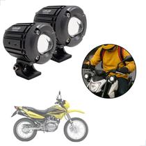 Kit Farol de Milha Auxiliar Neblina Led 30w 12v 24v NXR 150 Bros 2006 2007 2008 2009 2010 até 2014