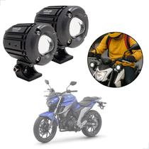 Kit Farol de Milha Auxiliar Neblina Led 30w 12v 24v Yamaha Fazer 250 2005 2006 2007 2008 até 2020