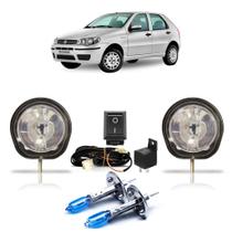 Kit Farol de Milha Auxiliar Par Lâmpada H1 Palio G3 2004 a 2012