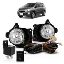 Kit Farol de Milha Auxiliar Spin 2012 A 2017 Lisa Acrílico Botão Universal Kit Farol de Milha Auxiliar Spin 2012 A 2017 Lisa Acrílico Botão Universal