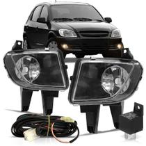 Kit Farol de Milha Celta 2007 A 2015 Prisma Botão Universal