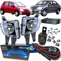 Kit farol de milha chevrolet gm celta prisma 2012 2013 2014 2015 2016 botao modelo original Kit farol de milha chevrolet gm celta prisma 2012 2013 2014 2015 2016 botao modelo original