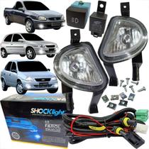Kit farol de milha chevrolet gm corsa pick up 2000 a 2002 e classic de 2003 a 2010 botao mod. orig.