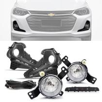 Kit Farol de Milha Chevrolet Onix e Onix Plus Sedan 2020 em Diante com Botão Painel