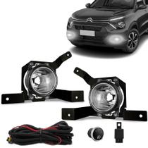 Kit Farol de Milha Citroen C3 2023 Botão Modelo Original Touch