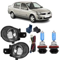 Kit farol de milha clio sedan 2003 a 2012 vidro + h11 sb