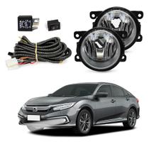 Kit Farol de Milha Compatível para Civic G10 2017 a 2021 Auxiliar Neblina Kit Farol de Milha Compatível para Civic G10 2017 a 2021 Auxiliar Neblina