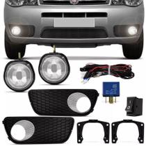 Kit Farol de Milha Completo Fiat Palio G3 2004 a 2016 Weekend Fiat Siena Strada G3 2004 a 2012 Auxiliar Neblina