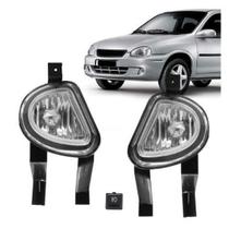 Kit Farol de Milha Corsa e Classic 2000 2010 Bt. Mod. Original Tiger Auto 0204007