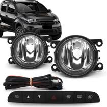Kit Farol De Milha Do Fiat Mobi 2022 E 2023 Botão Original.