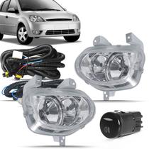 Kit farol de milha do Ford Fiesta 2003 2004 2005 e 2006 botão modelo original Kit farol de milha do Ford Fiesta 2003 2004 2005 e 2006 botão modelo original