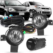 Kit farol de milha do Ford Ka 2009 2010 e 2011 e Fiesta 2007 2008 e 2009 com botão modelo original Kit farol de milha do Ford Ka 2009 2010 e 2011 e Fiesta 2007 2008 e 2009 com botão modelo original