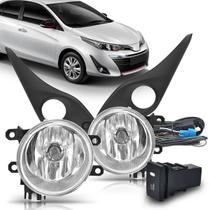 Kit farol de milha do Yaris 2018 2019 2020 e 2021 com molduras e botão modelo original Kit farol de milha do Yaris 2018 2019 2020 e 2021 com molduras e botão modelo original