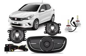 Kit Farol De Milha Fiat Argo Botão Original + Super Led 2021