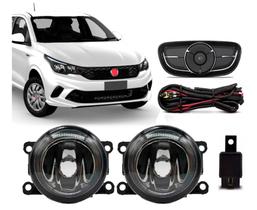 Kit Farol De Milha Fiat Argo Botão Original + Super Led 2021