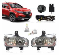 Kit Farol De Milha Fiat Strada Freedom + Super Led 2021 2022 2023 - Suits