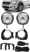 Kit Farol De Milha Fiat Strada Working 2012 2013 Botão