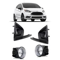 Kit Farol de Milha Fiesta 2019 Botão Original Grade Preta Shocklight SL-101710 Kit Farol de Milha Fiesta 2019 Botão Original Grade Preta Shocklight SL-101710