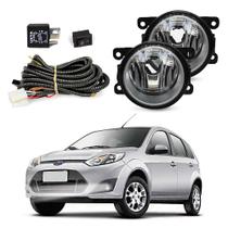 Kit Farol de Milha Fiesta Rocam Hatch Sedan 2010 a 2014 Auxiliar Neblina
