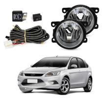 Kit Farol de Milha Focus Hatch Sedan 2009 a 2015 Auxiliar Neblina
