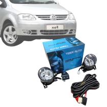 Kit Farol De Milha Fox E Spacefox 2003 Até 2009 Botão Painel