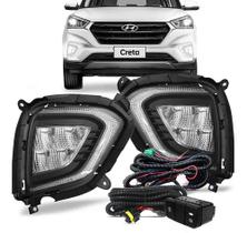 Kit Farol De Milha Full Led Creta 2020 2021 Drl Seta