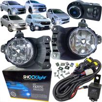 Kit farol de milha gm chevrolet cobalt onix sonic spin prisma 2012 até 2019 botão modelo original Kit farol de milha gm chevrolet cobalt onix sonic spin prisma 2012 até 2019 botão modelo original