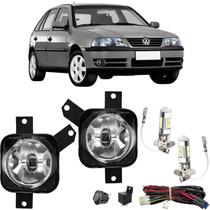 Kit farol de milha gol g3 1999 2000 2001 2002 03 04 05 + led