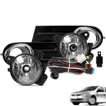 Kit Farol de Milha Gol G5 2008 a 2012 Botão Tic Tac Moldura Preta Kit Farol de Milha Gol G5 2008 a 2012 Botão Tic Tac Moldura Preta