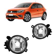 KIT Farol de Milha Gol G7 Moldura Cromo Botão Preto Modelo Padrão Suits STS084VW