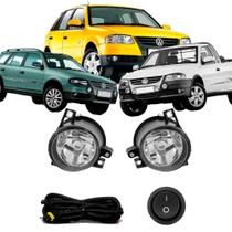 Kit Farol de Milha Gol Parati Saveiro G4 2005 a 2014 com Botão Tic Tac 2 Pinos Suits - STS025VW