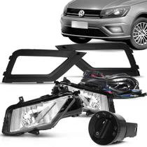 Kit Farol de Milha Gol Saveiro 2017 a 2022 Auxiliar Neblina Botão Original