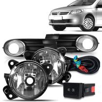 Kit Farol de Milha Gol Voyage Saveiro G5 2008 a 2012 Auxiliar Neblina Botão Original