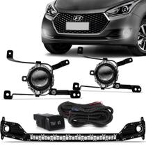 Kit Farol de Milha HB20 2016 a 2019 Auxiliar Neblina Grade Inferior Inteiriça Kit Farol de Milha HB20 2016 a 2019 Auxiliar Neblina Grade Inferior Inteiriça
