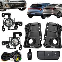 Kit Farol de Milha HB20 Hatch Sedan 2023 Acima com Grade e Botão Original Kit Farol de Milha HB20 Hatch Sedan 2023 Acima com Grade e Botão Original