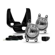 Kit Farol De Milha Hilux 2021 Botão Original Moldura Preta 2 Farois LD e LE - Suits STS537TA